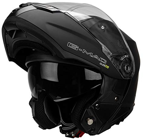 G-MAC Glide Evo Flip Front Motorcycle Helmet - Satin Black