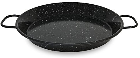 Menax - Paellera - Acero Esmaltado Vitrificado - Diámetro 28 cm