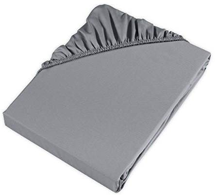 Möve Spannbettlaken, Grey, 200 x 200 x 30 cm