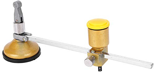 Cortador de Vidrio Cortador de Azulejos de Cerámica de Vidrio Ajustable, Brújula de Corte de Círculo de Vidrio de Rotación de 360 °, Diámetro Máximo de Corte 40 Cm/15,75 Pulgadas