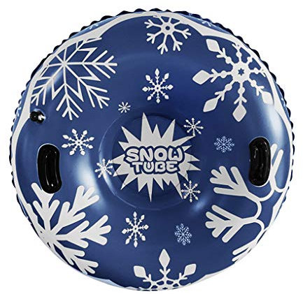 IPENNY Aufblasbare Schneeröhre für Kinder und Erwachsene, PVC Schlitten 47 Zoll, Mehrfarbig, Umweltfreundlich, mit Griffen, Schneesport, Outdoor Freien Familienaktivitäten