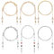 6 Stück Brillenkette, Perlen Brillen Ketten, Brillenband für Damen Herren, Mode Sonnenbrille Brillen Kette Inhaber Gläser Halskette Lesebrille Kette