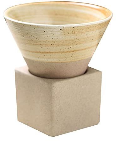 Pottery Coffee Mugs with Base 100ml Conical Porcelain-Cup Latte Ceramic Tea-Cup Kitchen Household Supplies