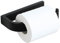 Mooche Black Toilet Roll Holder Wall Mounted, Toilet Paper Holder, SUS304 Stainless Steel Toilet Roll Holders,16CM Suitable for Kitchen, Bathroom, Bathroom, Living Room