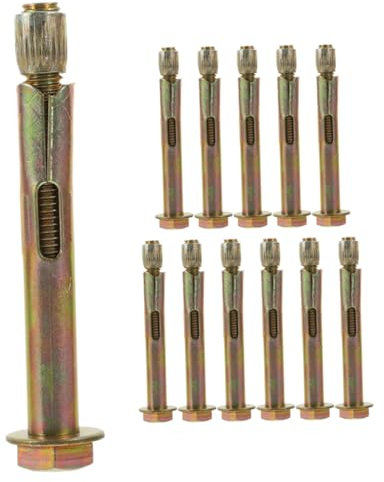 Kichvoe 12pezzi Bulloni Espansione Per Calcestruzzo in Acciaio Al Carbonio Bulloni Ancoraggio Ad Espansione