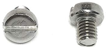 M5-.80 x 6 Stainless Steel Slotted Cheese Head Machine Screw DIN84 A2 M5x6 (50 Pieces)