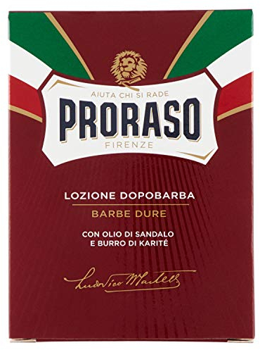 Proraso Lozione Dopobarba Barbe Dure, Rosso, 100 ml