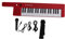 37 Key Electronic Keyboard Piano Portable Guitar Electronic Organ Mini Keytar Musical Instrument(BF-3755 red)