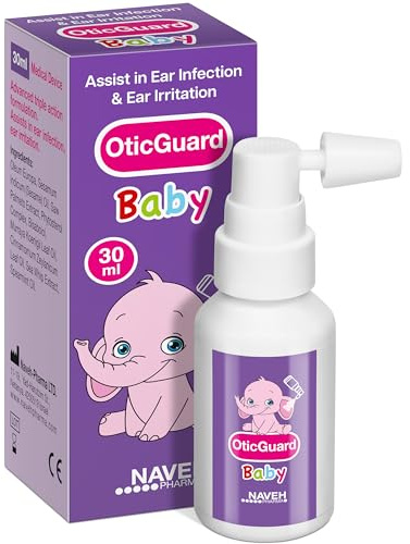 NAVEH PHARMA Otic Guard Baby Ear Drops – Natural Ear Oil for Ear Wax Removal & Infection Relief – Gentle Ear Cleaner for Babies, Toddlers & Kids – Soothes Itchy Ears & Swimmer’s Ear