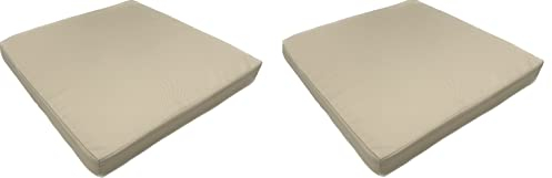 Palettenkissen Outdoor Wasserdicht | Stuhlkissen | Gartenstuhlauflagen | Sitzauflagen Gartenmöbel | Bankauflage | Sitzkissen Gartenstuhl | Polster Gartenmöbel | Set aus 2 | 60 x 60 cm Grau