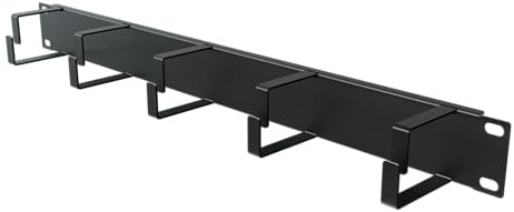 Stalflex Kabelmanagement Kabel Organizer 19 Zoll 1U - Hergestellt aus Stahl - Cable Management für Drähte, Kabelbänder - Halten Sie Ihren Netzwerkschrank Sauber und Aufgeräumt