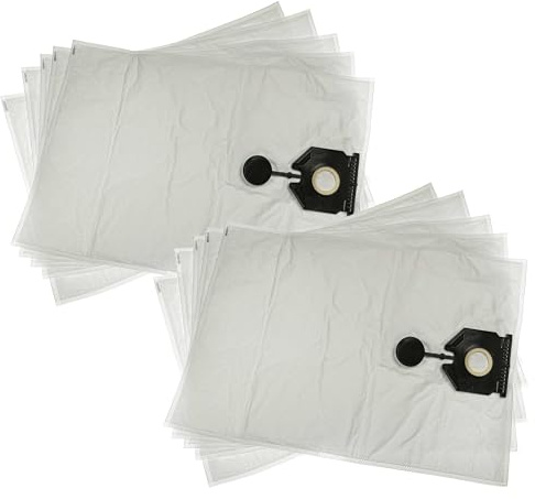 vhbw 10x Staubsaugerbeutel kompatibel mit Kärcher NT 30/1 Ap Te L, Ap L, Tact Te L, Tact L Staubsauger - Mikrovlies, 64cm x 44,5cm Weiß