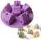Hinourisha Lebkuchenhaus Silikonform 3D Hausform Silikonform Weihnachten Kuchenform Silikon Muffinform Backform Weihnachten für Kuchen, Muffin, Brownie, Haus, Hütten, Lebkuchen, Gingerbread