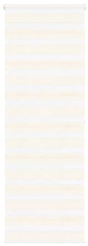 vidaXL Zebrarollo Marmorbeige 80x200 cm Stoffbreite 75,9 cm Polyester, Zebra-Rollo, Doppelrollo, Zebra-Jalousie für Fenster, Doppelrollo, Zebra-Rollo