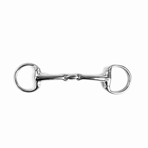 Equine Smile ES0164 JW Olive Head Bit Double Broken Stainless Steel Ring Diameter 50 mm Bit Thickness 15 mm (13.5 cm)