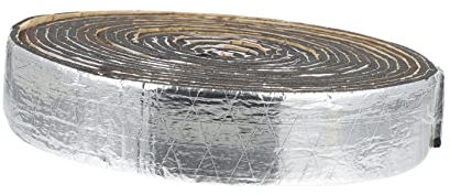 MUCKLILY 1 Rouleau Coton d'isolation phonique Isoler son matériel tuyau isolé en papier d'aluminium bouclier thermique pour vélo électrique ruban adhésif caoutchouc Black