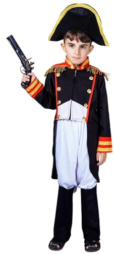 Kreeqe Costume de Napoléon général militaire pour garçons pour tenue de ballet sur scène, récitals de Noël, festivités fantastiques (EE036, S)