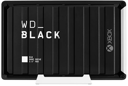 WD_BLACK 12TB D10 Game Drive for Xbox - Desktop External Hard Drive HDD (7200 RPM) with 1-Month Xbox Game Pass - WDBA5E0120HBK-NESN