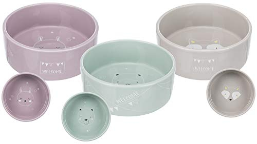 Trixie 25127 Junior - Ciotola in Ceramica, 0,8 l, Diametro: 16 cm - colori aleatorio - 1 pezzo