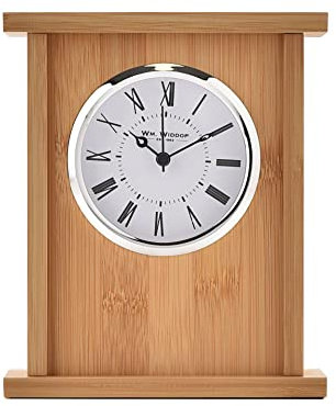 WM. Widdop Wooden Arched Mantel Clock
