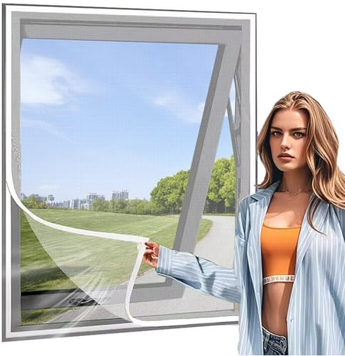 Door Screen Anti Insect Frame 70x185cm White Skylight Insect Protection Fly Screen with Frame Window Roller Blind