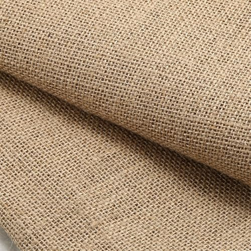 Tela de yute de 160 cm de ancho, arpillera de fibras naturales, tela de yute para coser, manualidades, tela decorativa para casa, jardinería, fiestas, accesorios DIY, Densidad 50, 280g/m² (200x160 cm)