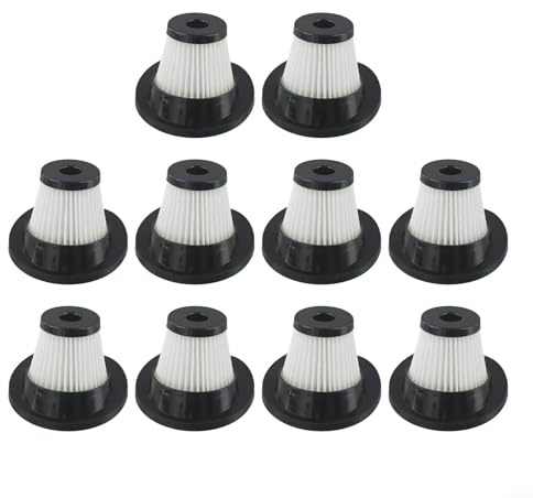Qualoramall WASHABLE REPLACEMENT FILTERS FOR VACLIFE VL188 VL189 CORDLESS VACUUM CLEANERS, REUSABLE HIGH-EFFICIENCY DUST AND ALLERGEN FILTRATION, EASY TO INSTALL AND CLEAN,(10 PACK)