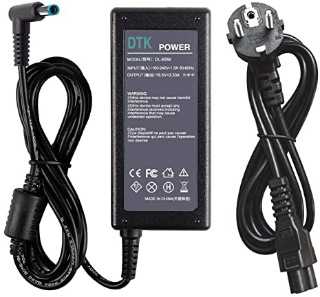 DTK® PC Portatile Alimentatore Caricabatteria Notebook Adattatore per HP 19.5V 3.33A 65W Caricatori alimentatori Caricabatterie Dimensione del connettore: 4.5mm X 3mm Eur