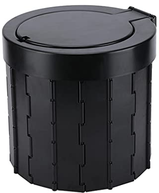 WYJRO Camping Toilette Campingklo, Toilette für Unterwegs Tragbare Reise Toilette, Tragbare Campingtoilette Chemietoilette für zu Hause, Wohnmobil, im Freien,Schwarz