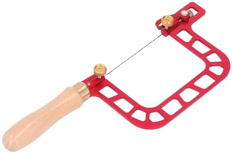 Uadme Fret Saw, Coping Saw, Hand Saws for Wood, Carpentry Tools and Equipment, with U Shape and Wooden Handle, Woodworker Wire Saws, for Woodworking, Jewelry Making