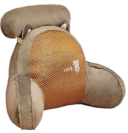 RüCkenkissen Mit Armlehnen, Lesekissen mit Nackenstütze Abnehmbar, Memory Foam Lesekissen für Bett mit Abnehmbarer Abdeckung - Perfekt zum Sitzen, Lesen, Spielen,Cat-S