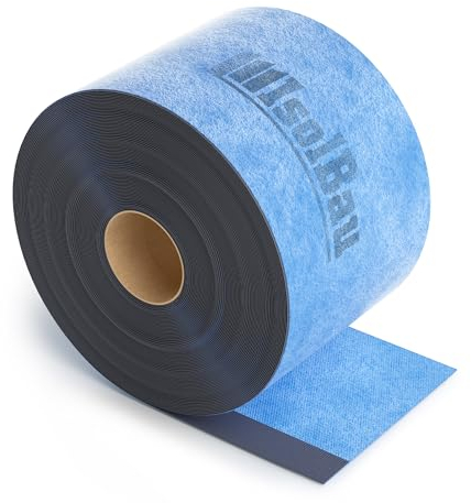 Isolbau Wannen-Dichtband 25m - Wannen-Fugenband zur Abdichtung von Sanitär, Badewanne, Dusche, Bad, Selbstklebend, Wasserdicht Dichtungband mit Butylstreifen