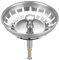 HUAERSICO Abflusssieb 79 mm - Siebkörbchen Abflussstopfen - Waschbeckenstöpsel mit Höhenverstellbar - Blanco spüle zubehör - Spülbecken Stöpsel,2 Ersatz Originaldichtung(7,9 cm)
