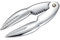 Crostacei Pinza per Aragoste e Scampi, Pinza per Crostacei in Metallo, Apri Granchio Astice Argento Lucidato (1, ZINCATO 18CM)