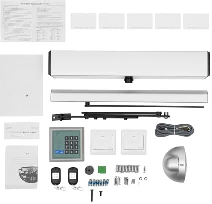 120° Automatischer Drehflügeltüröffner Motorischer Drehflügeltüröffner Elektrischer Büro-/Handicap-Türöffner mit Fernbedienung, mit 2 Fernbedienungen
