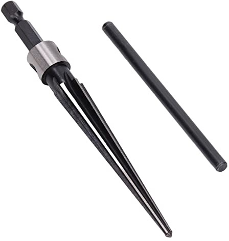 Alésoir Conique en Acier Rapide à Tige Conique à Charnière Haute, Poignée en Forme de T, Finition Soignée, Haute dureté, Foret fraisé, Alésoirs à Main pour Le Métal (Alésoir
