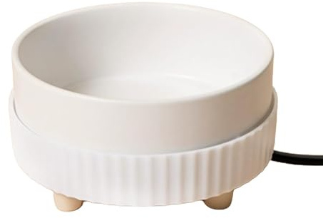 Gamelle chauffante rechargeable par USB pour animaux – Bol à boire en céramique pour animaux – Chauffage rapide | Distributeur d'eau à faible consommation pour chiens, chats, chatons, chiots