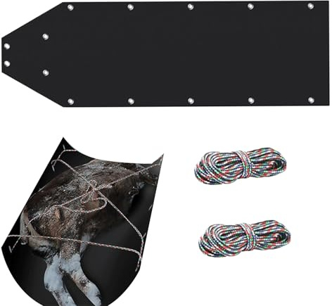 Deer Drag Sleds – 120 cm Mehrzweck-Spielschlitten, tragbarer Outdoor-Transport | Eisfischen, Schnee, Ausrüstung, Schleppschlitten, Zubehör-Set für die Jagd, Camping, Hofarbeit