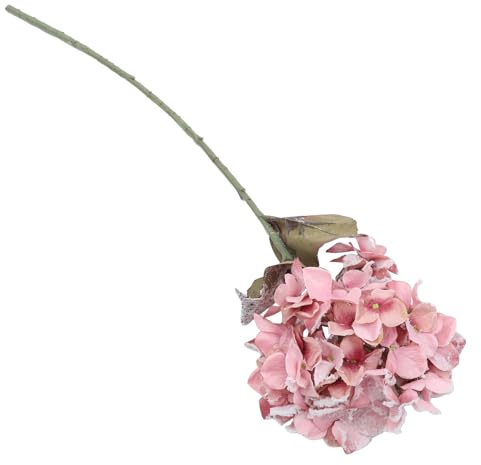 BESPORTBLE Lifelike Faux Hydrangea Flower Decoration, Pink Simulation Snowball Artificial Plant for Home Party and Festival Décor, Plastic Realistic Fake Flower Prop