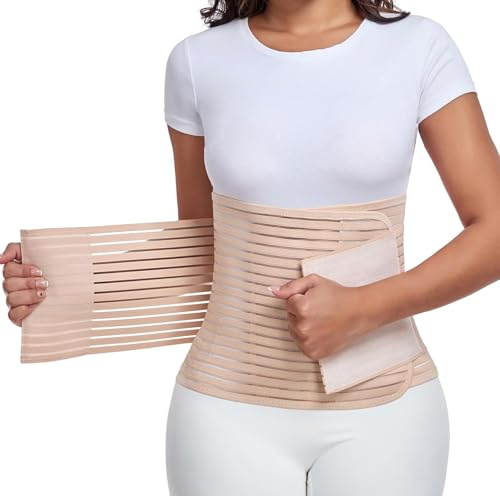 MAMODY Abdominal Binder Compression Belly Wrap for Postpartum Recovery