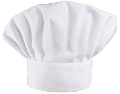 Kochen Kochmütze - Elastische Unisex Kochmütze für Küche, Zuhause, Restaurant & Hotel - Weiß