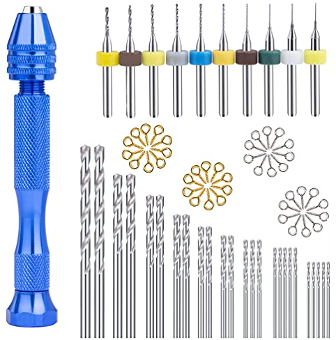 Spiralbohrer Bits, Präzision Handbohrer Pin Vise Set Werkzeuge Mikro Bohrer Bit Für Epoxidharz Formen Schmuck Handwerk Schlüsselbund Hausnummer Alphabet Harz Gießform