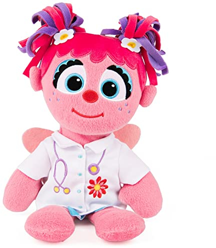 Gund Sesamstraße Offizieller Doktor Abby Cadabby Muppet Plüsch, Premium-Plüschtier ab 1 Jahren, Rosa/Weiß, 33 cm