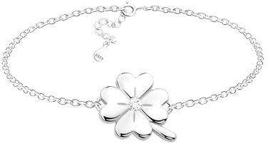 Sofia Milani - Bracciale da Donna in Argento 925 - Con Pietra Zircone - Ciondolo a Fiore - B0276