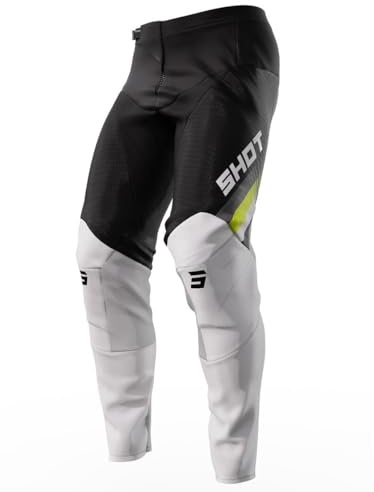 Shot Race Gear Pantalon Motocross Contact Tracer | GRILLE DE TAILLE FRANCAISE ultraléger de 470 g, conçu pour offrir mobilité, confort, ventilation et résistance en pilotage.