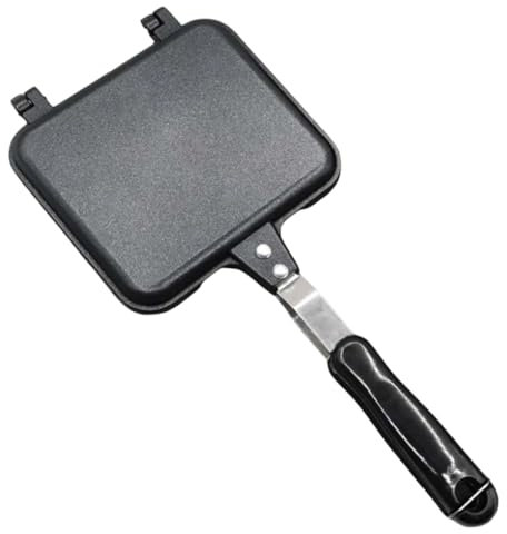 COLLBATH Piastra Per Sandwich Grigliata Antiaderente in Alluminio Stampo Per Sandwich Ribaltabile Essenziale Cucina