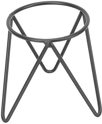 VOSAREA base di appoggio sfera di cristallo Home decor decorazione casa portavasi da terrario supporto per palla fissa auto vaso nero vaso per piante espositore per ciotole porta cristalli