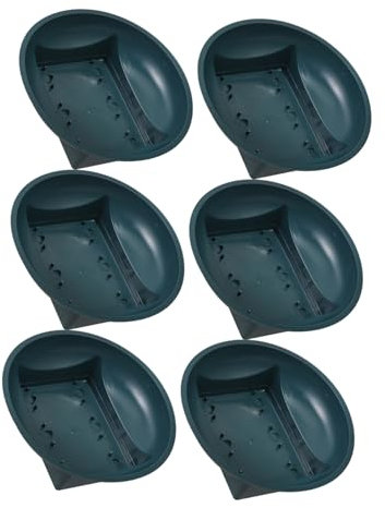 NULYLU 6pezzi Fioriera Per Cimitero Contenitori Per Commemorativi Fioriera Rotonda Per Decorazioni Da Esterno Per Piante Artificiali o Fresche