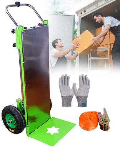 Electric Stair Climbing Hand Truck Dolly – 400 KG Load Capacity, Telescopic Handle, Speed Control Knob, Real-Time Power Display for Easy Transportation