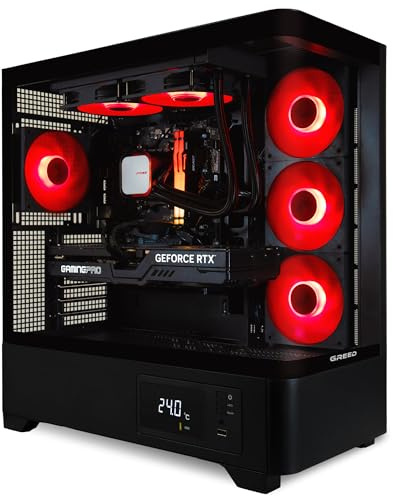 Greed® MKM - PC Gaming/Gamer – AMD Ryzen 5 7500F + Nvidia GeForce RTX 5070Ti 16Go - Ordinateur de Bureau avec 4K & Raytracing - 5,0 GHz - 32Go RAM DDR5 - SSD 1To + Wi-FI & Windows 11 Pro